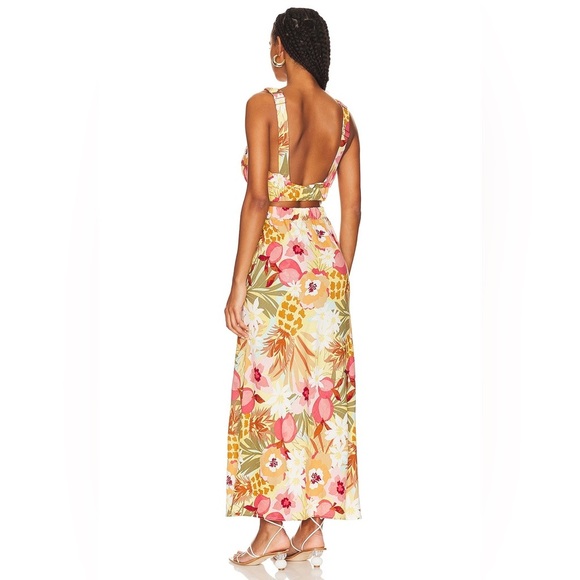 REVOLVE x MINKPINK  Domenica Cut Out Maxi Dress in Tropical Sundress size M - Picture 2 of 8